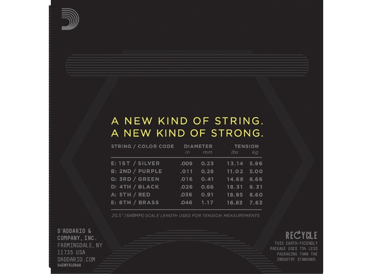 D'addario NYXL 0946 El.Gitar strenger (009-046) 